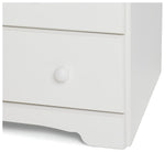 Home Nordic 3 Door 5 Drawer Mirror Wardrobe - White (B Grade)