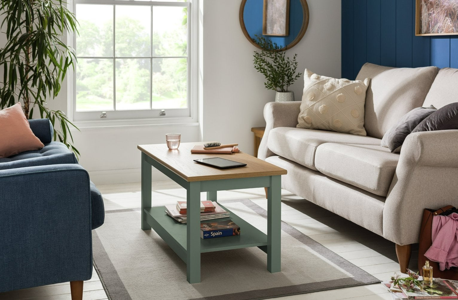 Home Winchester Coffee Table - Green (B Grade)