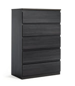 Habitat Jenson 5 Drawer Chest - Black Brown