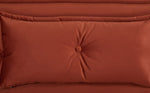 Lottie Fabric Chair Bed - Rust