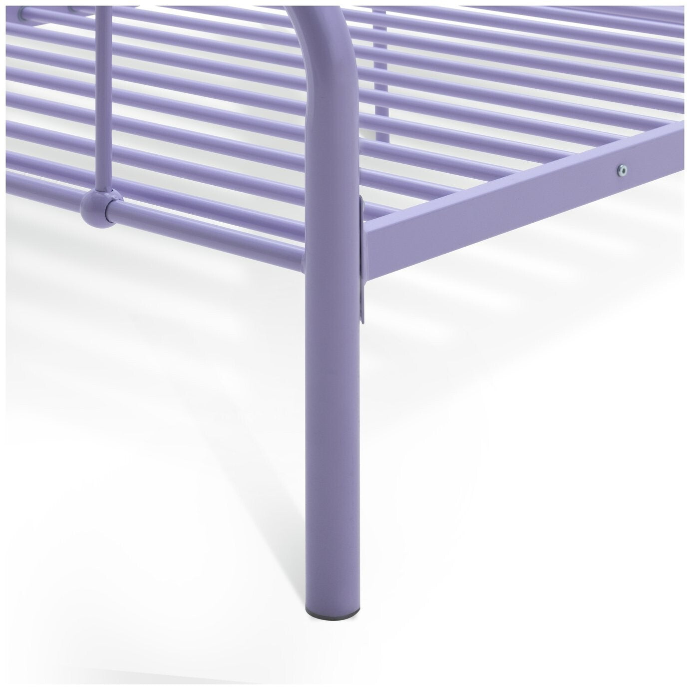 Charlie Single Metal Bed Frame - Lilac