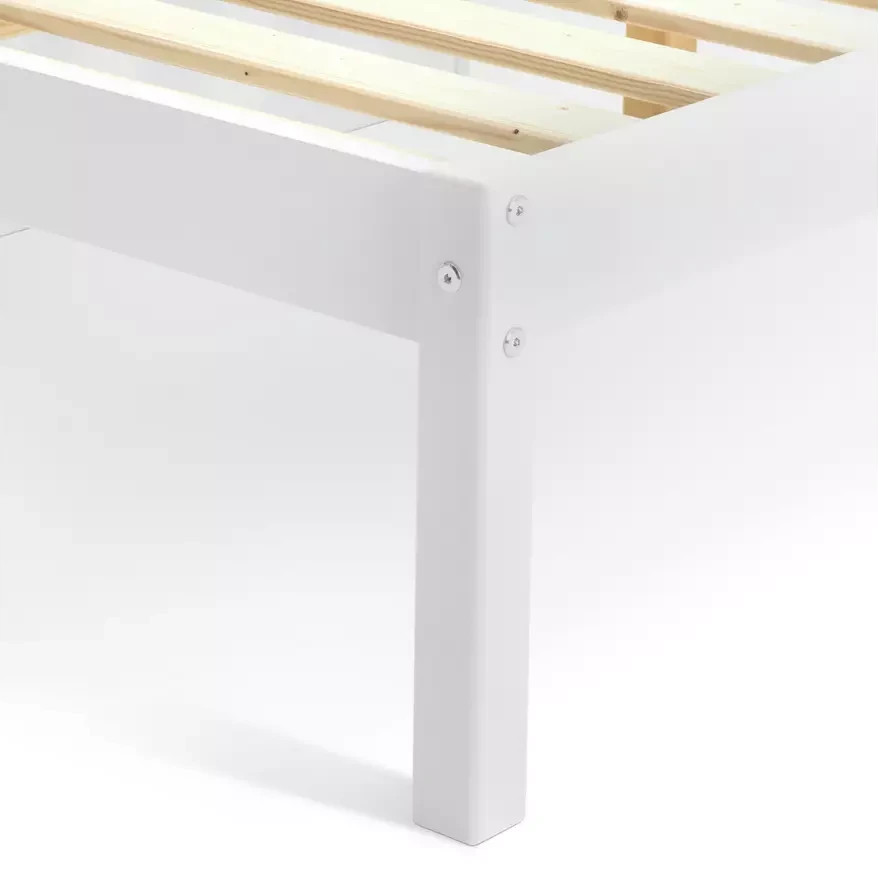 Kids Ronnie Small Double Bed & Drawers White | Children’s Bed Frame with Storage