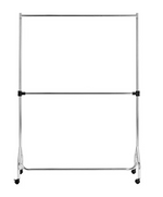 Heavy Duty 4 Feet Clothes Rail Chrome | Garment Hanging Rail Clothes Storage
