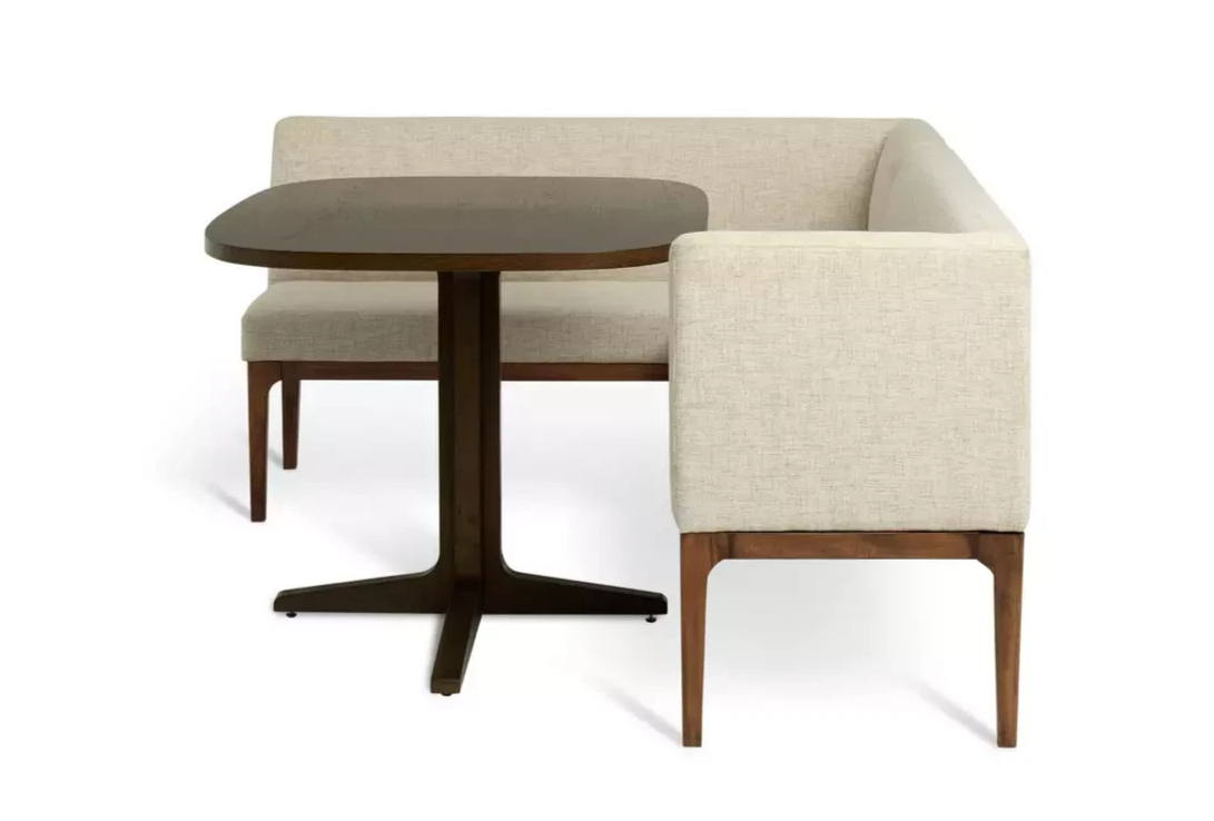 Loxley Corner Dining Set Walnut ( Only with 1 Bench )