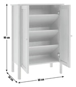 Kent 2 Door Shoe Storage Cabinet - Oak ( B Grade 33939 )
