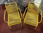 Ipanema garden chairs yellow x2