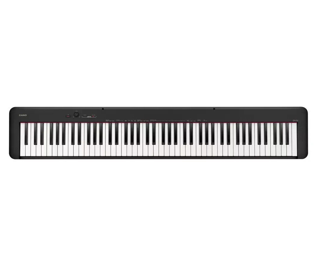 Casio CDP-S110BKST Digital Piano with Stand | 88 Key Compact Keyboard Black