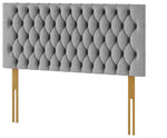 Aspire Monroe Linen Double Headboard - Grey