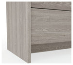 Seville 2 Piece 1 Door Wardrobe Set - Grey & Oak