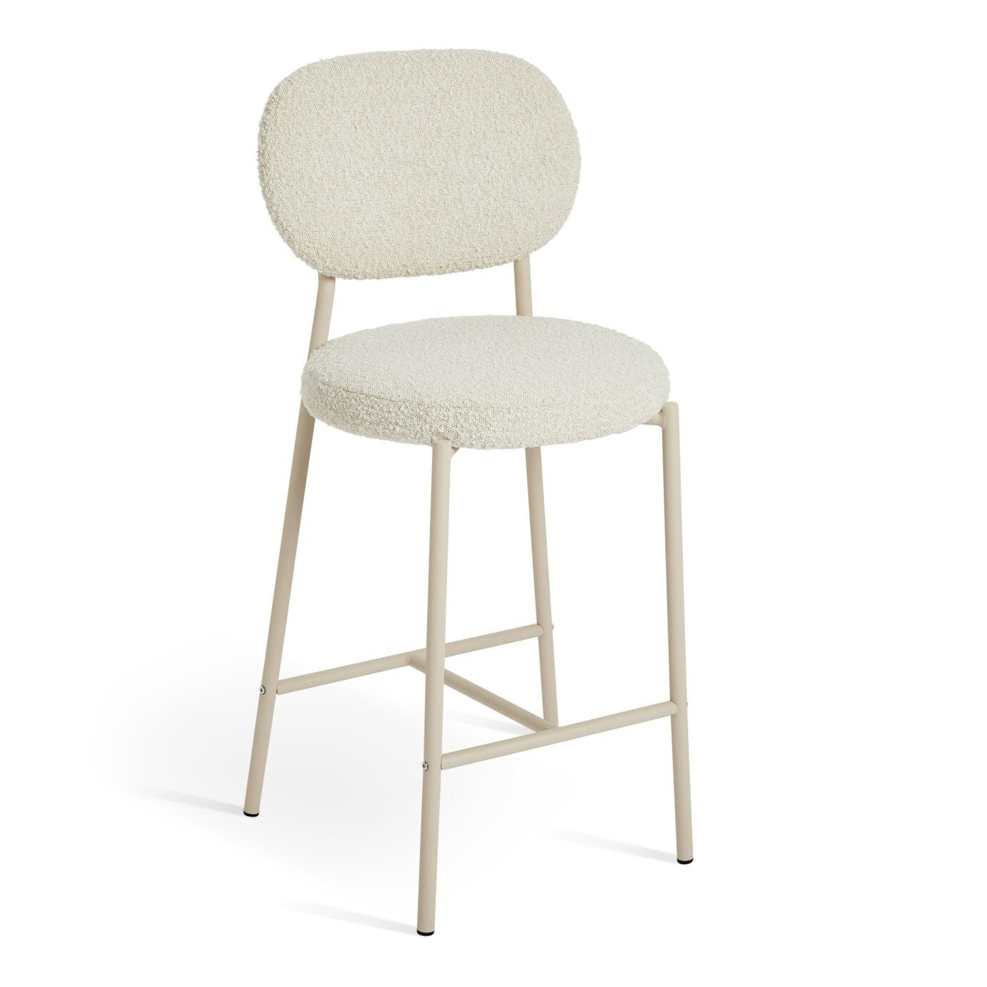 Habitat Orson Boucle Counter Bar Stool - White