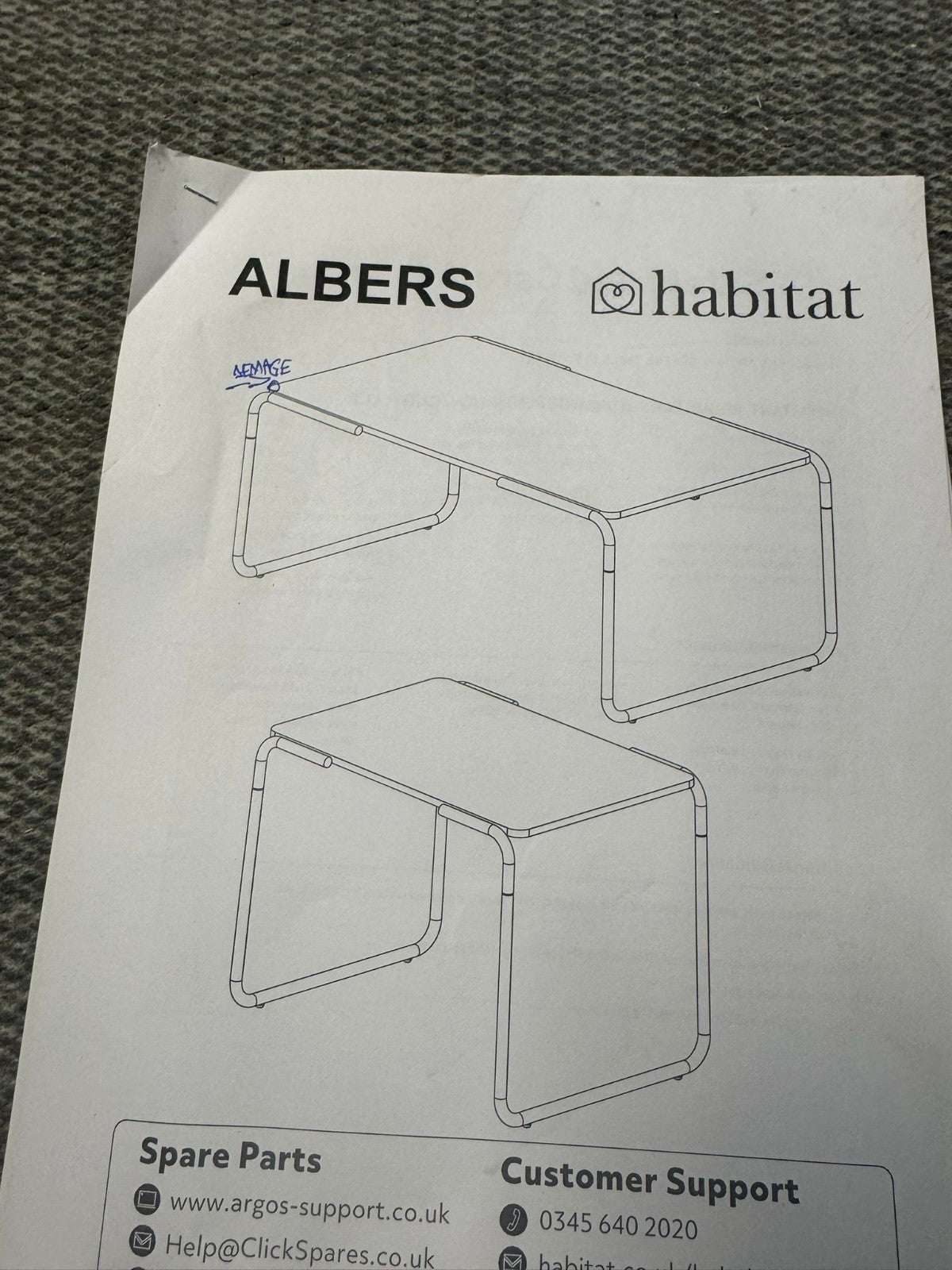 Albers Coffee Table - Natural (B Grade)