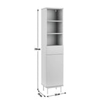 Habitat Freja Tallboy - Grey | Slim Storage Cabinet for Bedroom or Bathroom Use