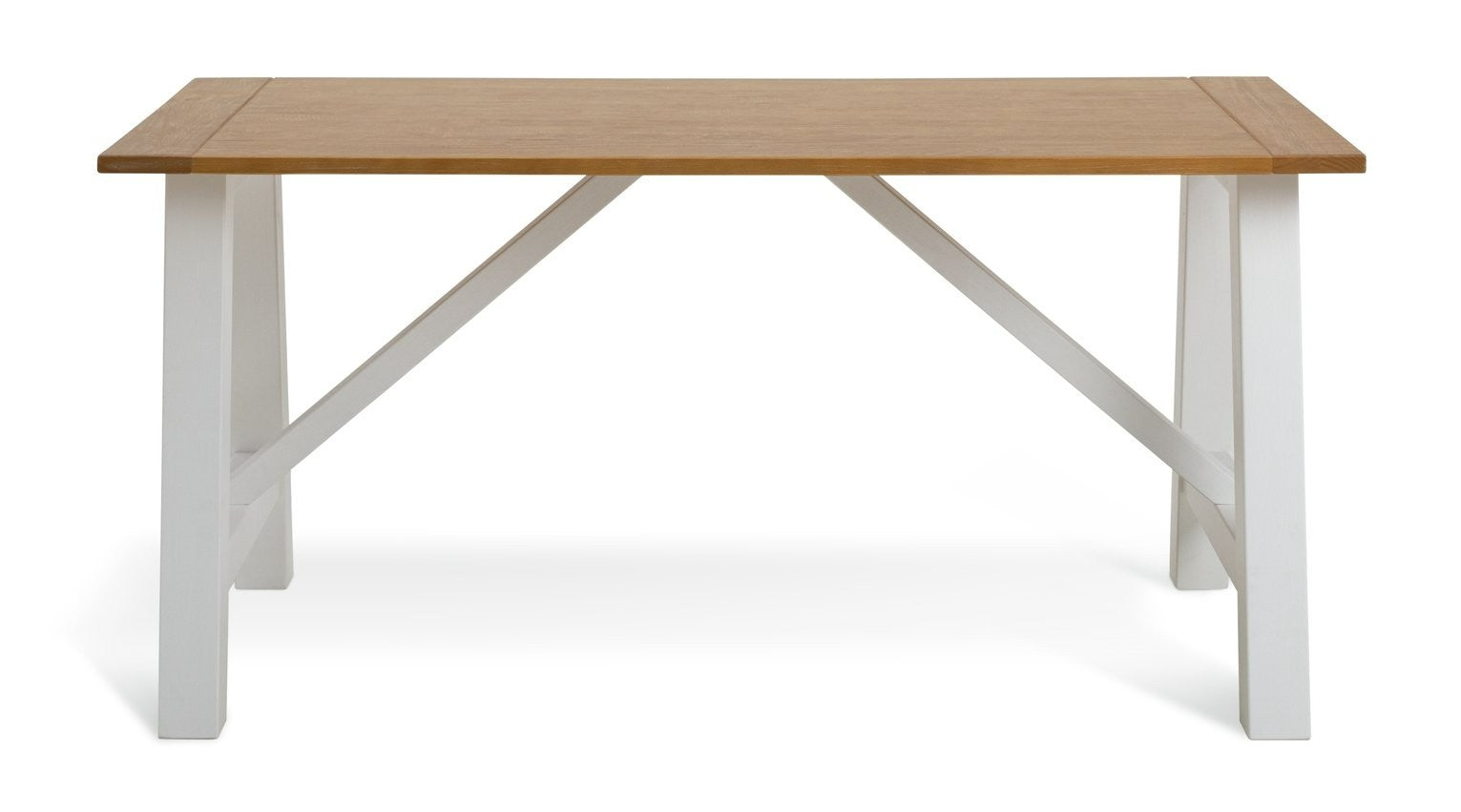 Burford Solid Wood 4 Seater Dining Table - White | Stylish Kitchen Design