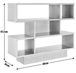 Home Cubes Short Shallow Shelving Unit - Oak Effect