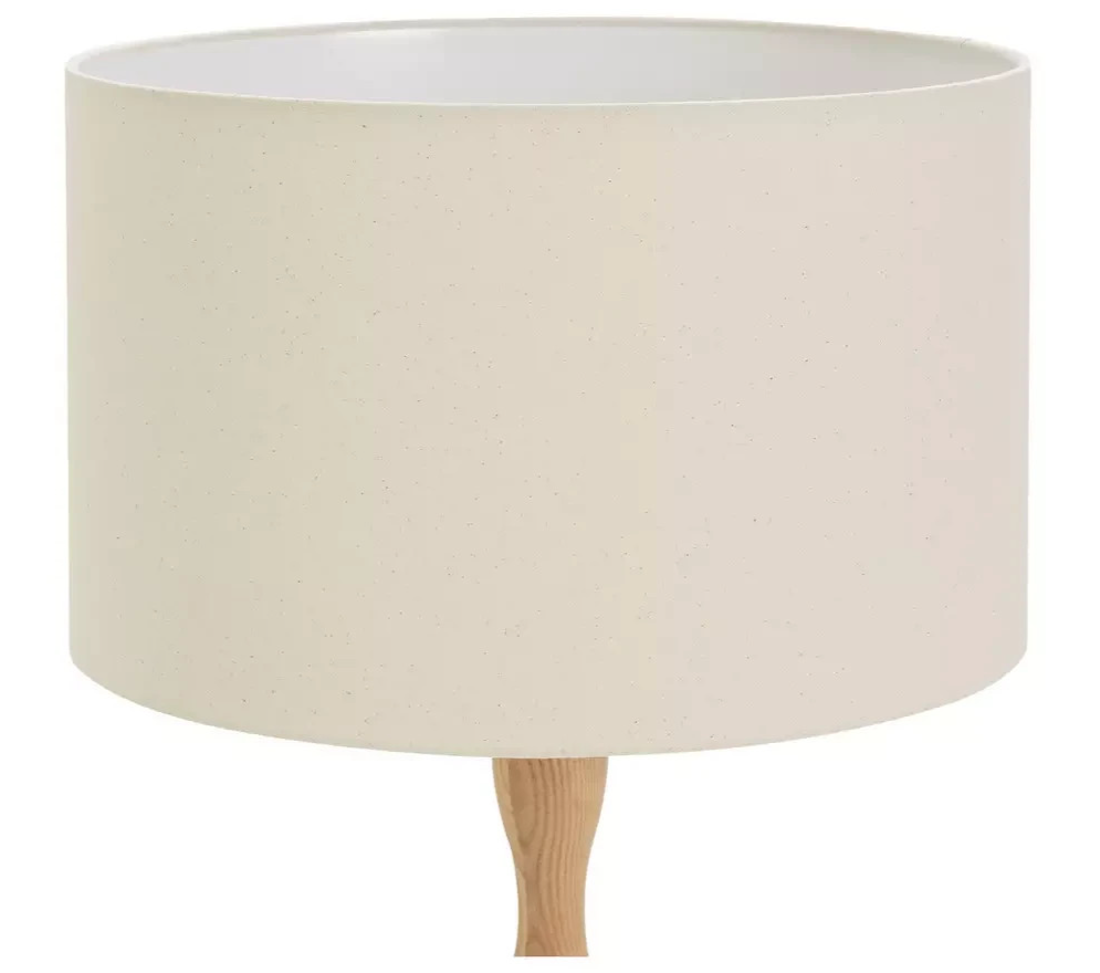 Bobbin Ash Wood Stick Floor Lamp - Natural