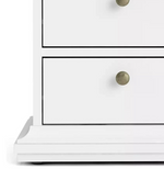 Tvilum Paris 2 Drawer Bedside Table - White ( B grade 33235 )