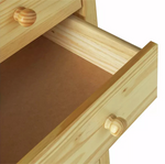 Home Scandinavia 5 Drawer Chest Pine | Bedroom Storage Solid Furniture Unit