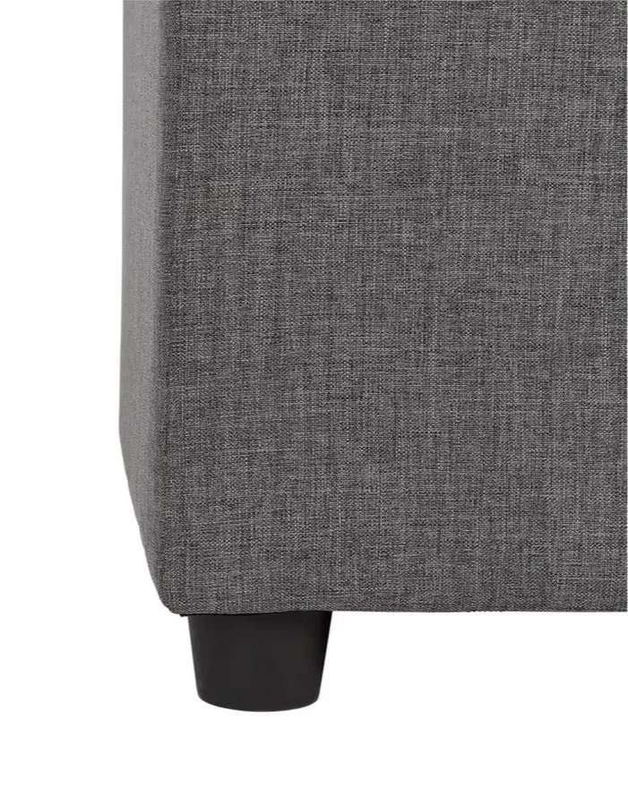 Home Wendover Fabric Ottoman with Stools Grey | Storage Ottoman Bench Furniture