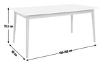 Sylas Extending 6-8 Seater Dining Table- White & Oak | Smart Space Mealtime