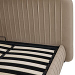 Beatrix Double End Lift Ottoman Bed - Mink | Elegant Home Arrangement