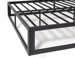 Platform Small Double Metal Bed Frame - Black