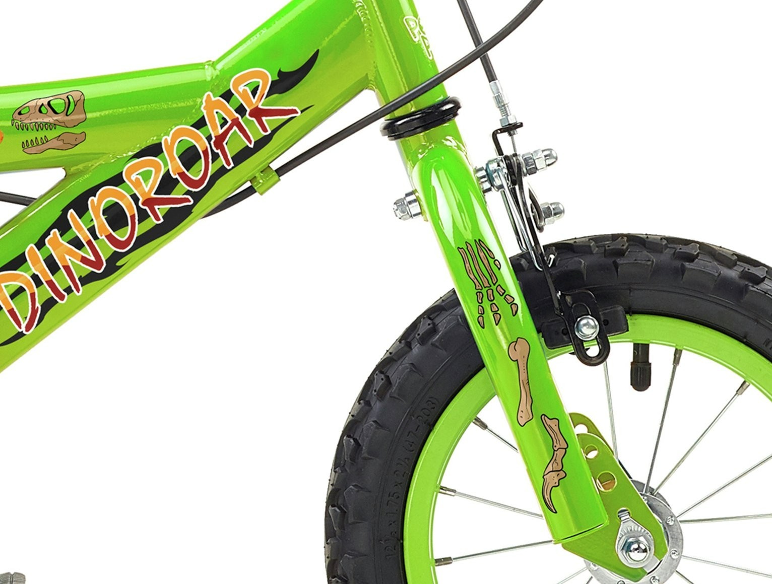 Pedal Pals Dinoroar 12 inch Wheel Size Kids Mountain Bike | Childrens Cycling