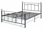 Home Yani Kingsize Metal Bed Frame Black | Sturdy Durable Mattress Support Base
