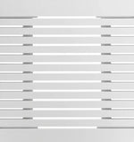 Austin Extendable Radiator Cover White | Adjustable Slatted MDF Cabinet Modern