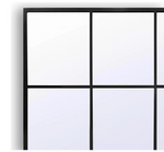 Habitat Rectangular Window Mirror - Black - 120x80cm