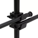 Double Adjustable Ceiling Clothes Rail Black | Hanging Garment Storage Rack