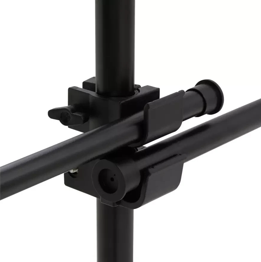 Double Adjustable Ceiling Clothes Rail Black | Hanging Garment Storage Rack