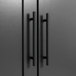 Habitat Munich Panelled 2 Door Wardrobe - Anthracite ( B Grade 33394 - 33397 )