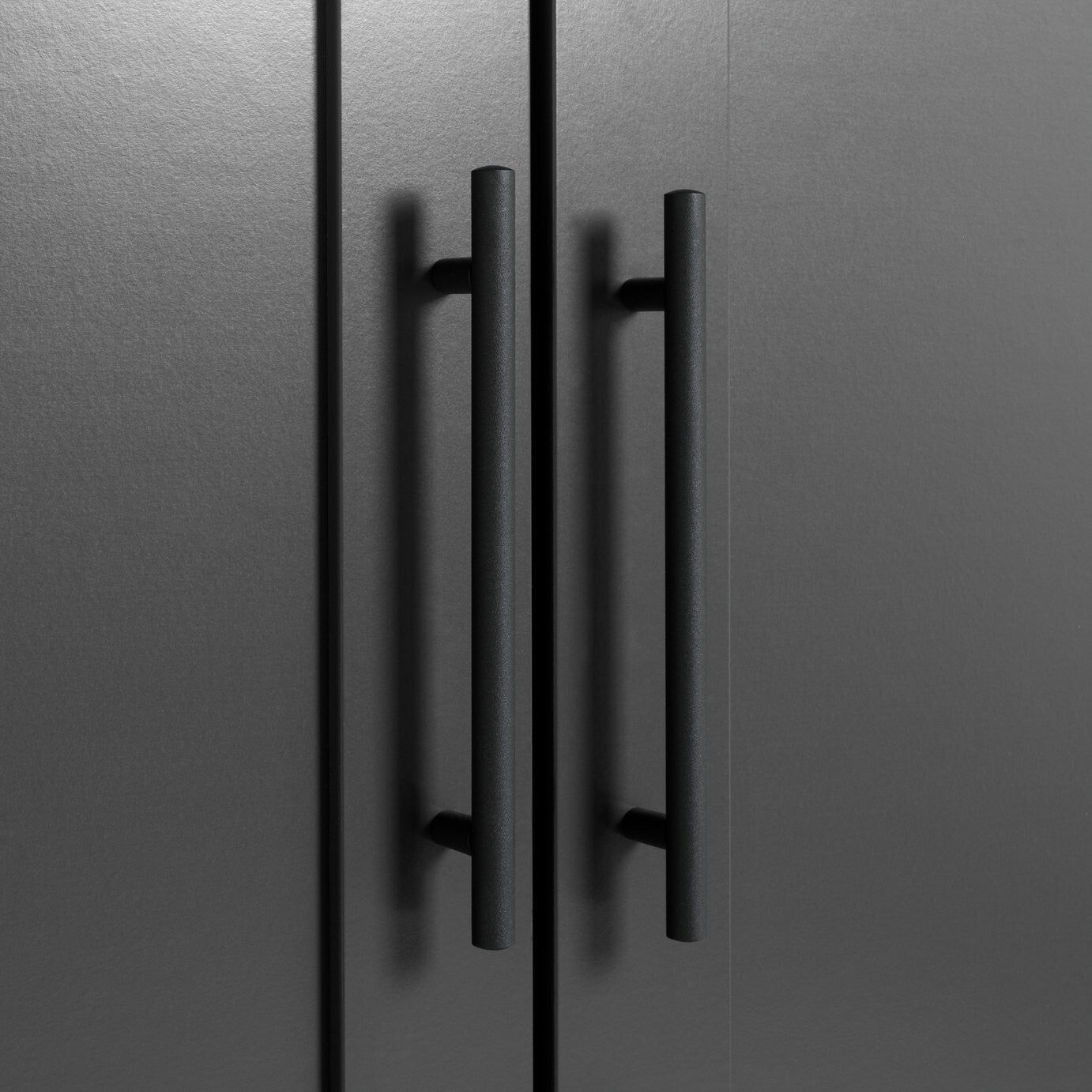 Habitat Munich Panelled 2 Door Wardrobe - Anthracite ( B Grade 33394 - 33397 )