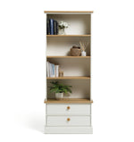 Home Winchester 2 Drawer Bookcase - Cream | Farmhouse look