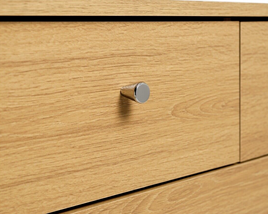 Malibu Modern 7 Drawer Chest Of Drawers  - Oak Effect (B Grade)