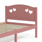 Mia Single Bed Frame - Pink With Memory Foam Mattress