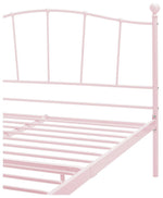 Home Fleur Double Metal Bed Frame - Pink