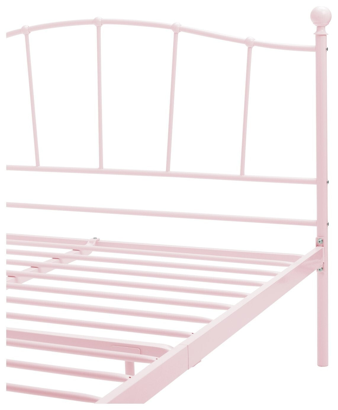 Home Fleur Double Metal Bed Frame - Pink