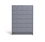 Malibu 5+2 Drawer Chest - Grey  ( B Grade )