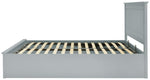 Aspley Kingsize Wooden End Lift Ottoman Bed- Grey |Space Saving Sleep Solution
