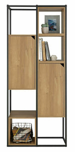 Habitat Loft Living Tall Shelving Unit - Light Oak | Oak Shelf Storage Bookcase