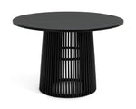 Jericho Solid Wood 4 Seater Dining Table - Black | Modern Living Room Furniture
