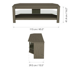 AVF Calibre TV Stand With Storage Up to 55 Inch 115cm - Grey Wood Effect TV Unit