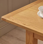 Home Ashwell Oak Extending Dining Table | Wooden Dining Room Furniture Table