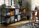 Huckley Industrial Shelving Unit – Black | Organized Living Space