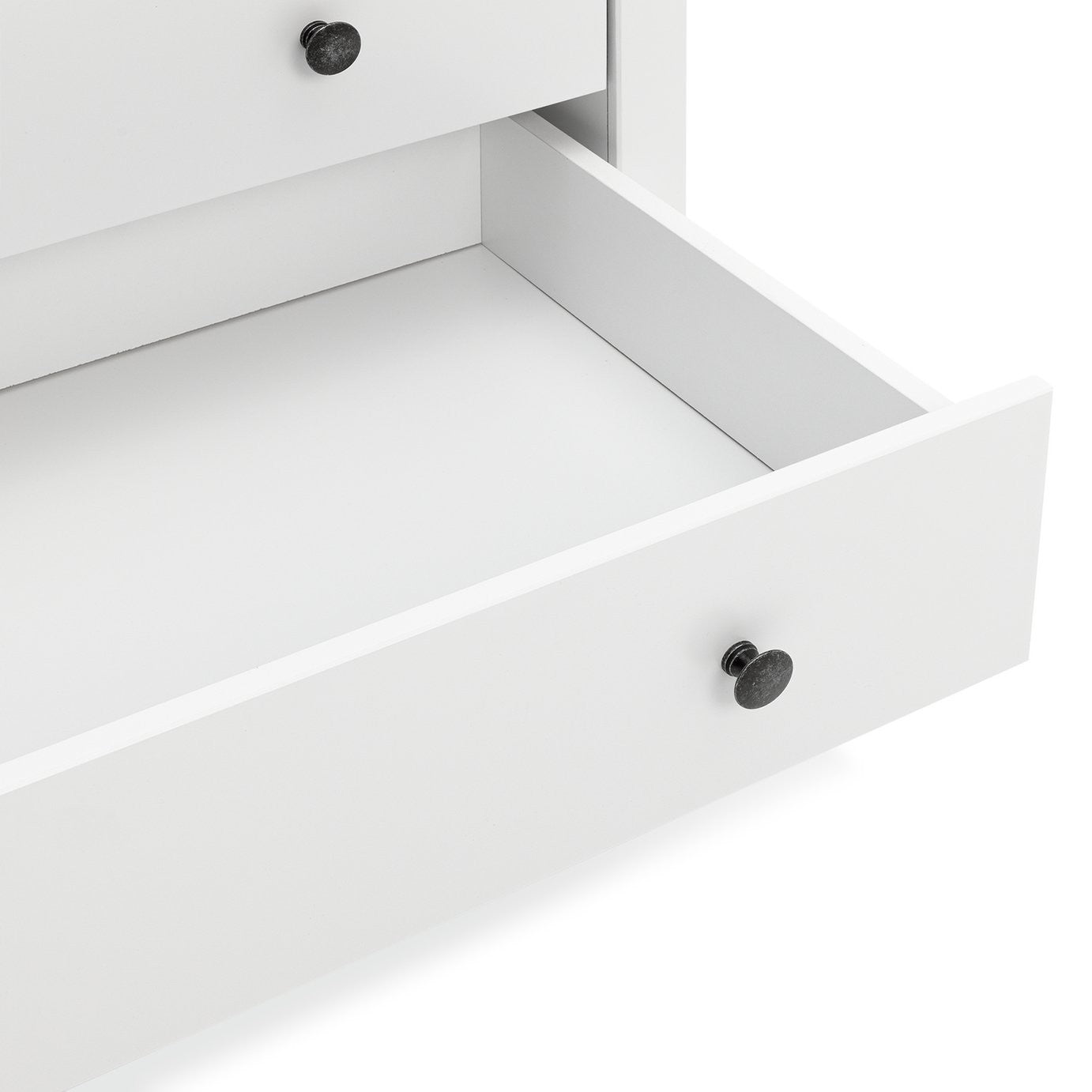 Minato 2 Door 2 Drawer Wardrobe - White | compact white wardrobe