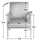Home Watson Leather Chair - Black