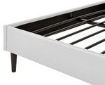 Home Skylar Double Bed Frame White | Sturdy Bedroom Furniture Base with Mattress