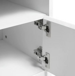 Home Sleigh 2 Door 1 Drawer TV Unit - White Gloss ( B Grade )