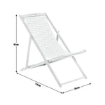 Habitat Folding Wooden Garden Deck Chair - Charcoal | Comfortable Outdoor Patio